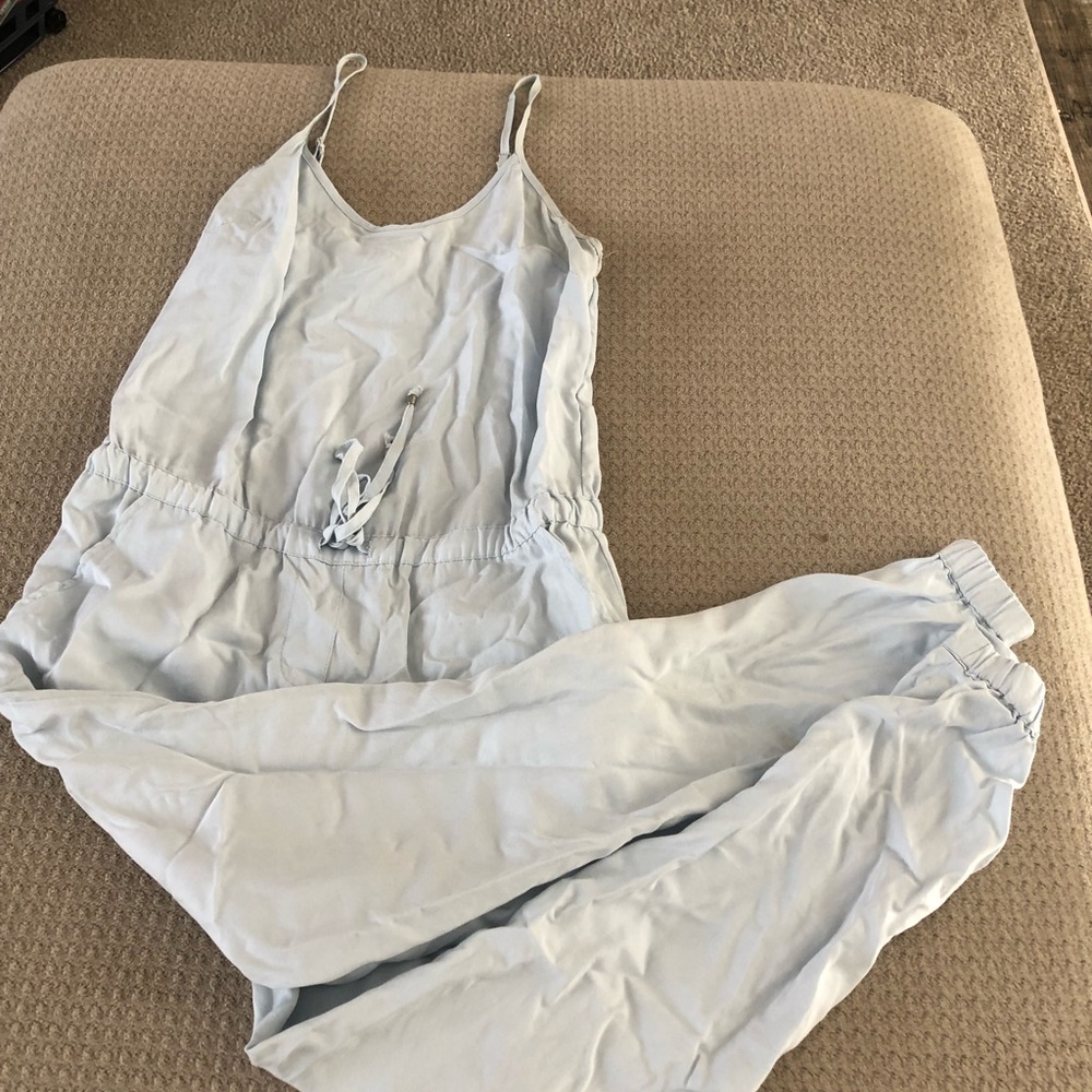 Light blue cami jumpsuit